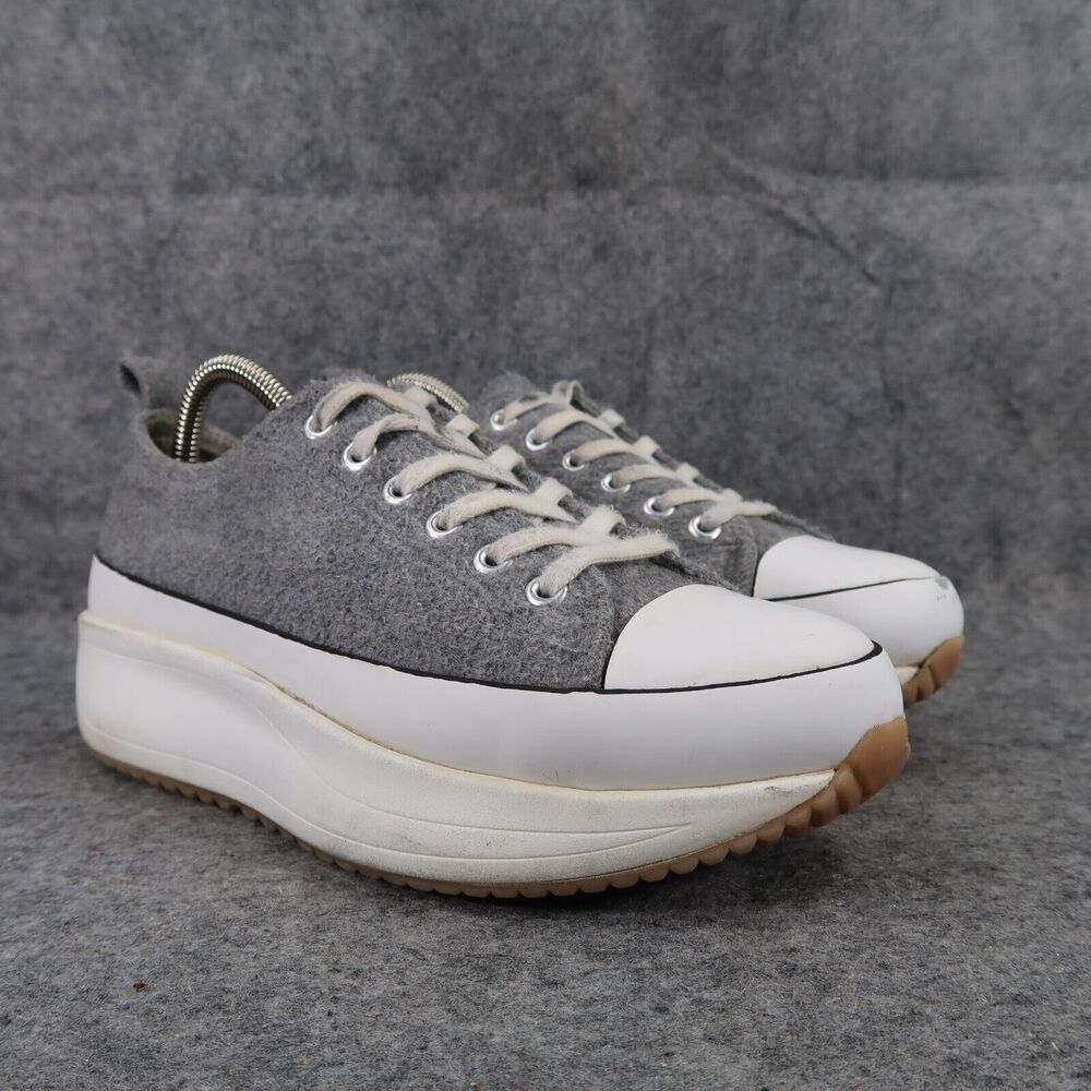 Madden Girl Shoes Womens 9 Sneaker Fashion Platform Winner Casual Lifestyle Grey
